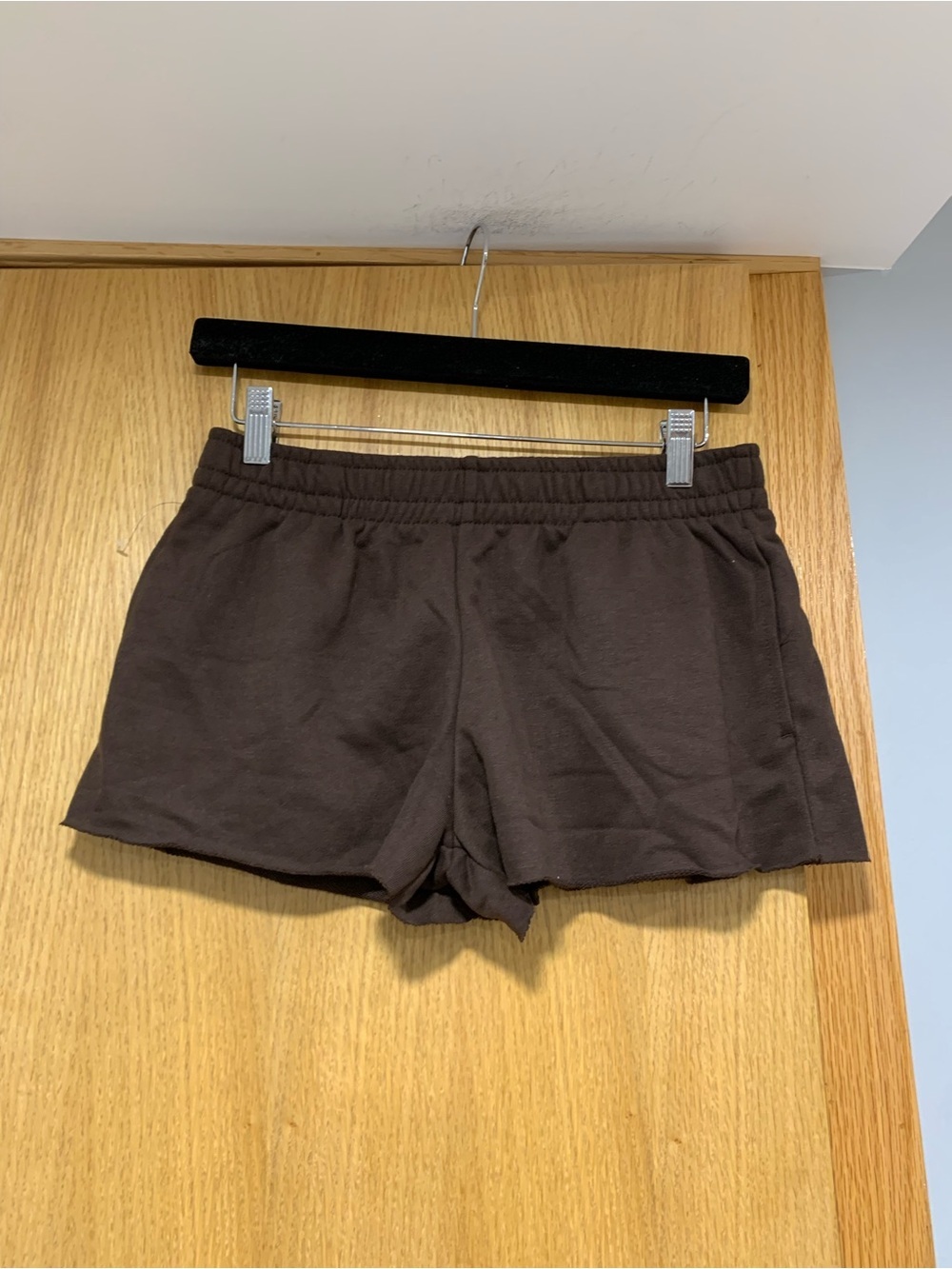 Refuge French Terry Brown Shorts - Size Small